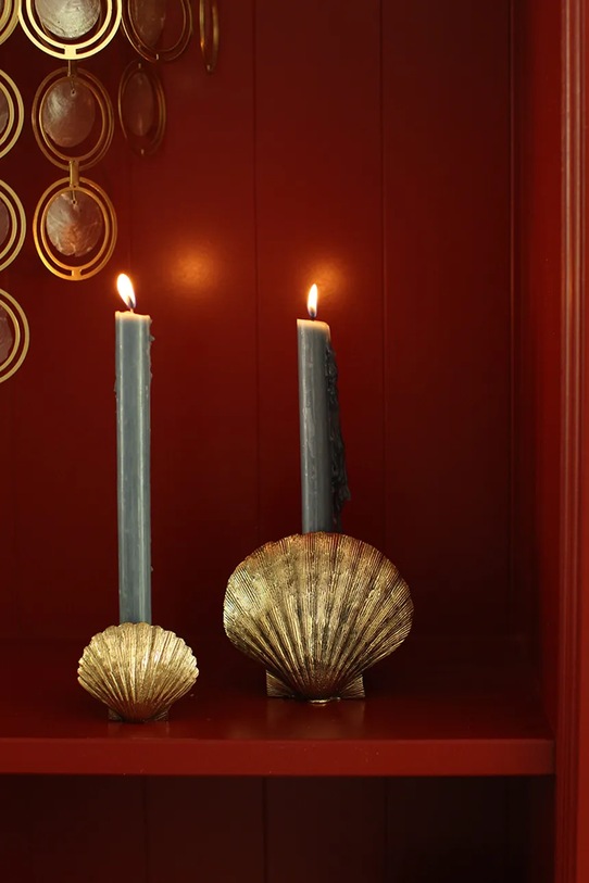 Doing Goods świecznik dekoracyjny Scarlett 13,3 x 9 x 11,5 cm żółty 1.20.30.037.926.5