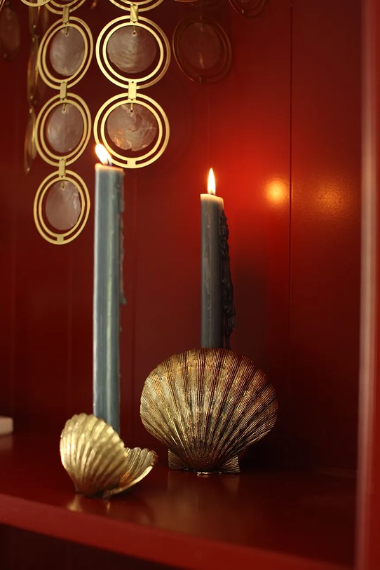 Doing Goods świecznik dekoracyjny Scarlett 8 x 8 x 7 cm 1.20.30.038.926.3 żółty