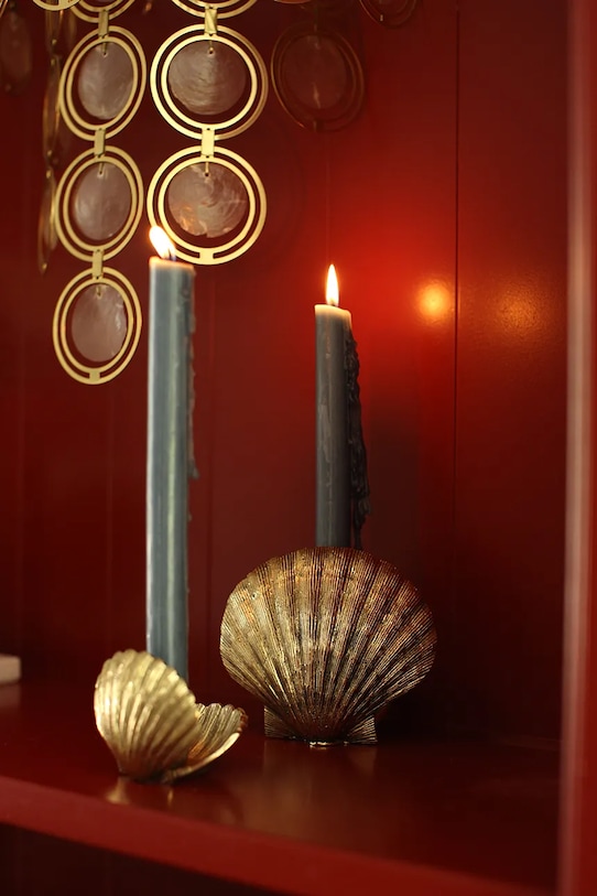 Doing Goods świecznik dekoracyjny Scarlett 8 x 8 x 7 cm 1.20.30.038.926.3 żółty