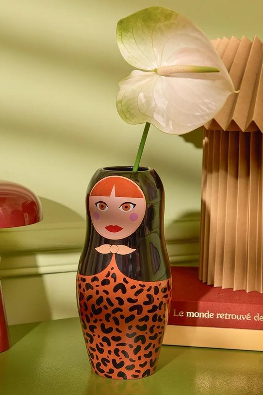 Salon i sypialnia Fluid Market wazon dekoracyjny 25 cm AAVSERUSSIANLEO multicolor