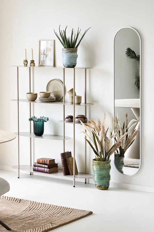 House Nordic wazon dekoracyjny z ceramiki szkliwionej 22 x 22 x 34,5 cm 4441008 turkusowy