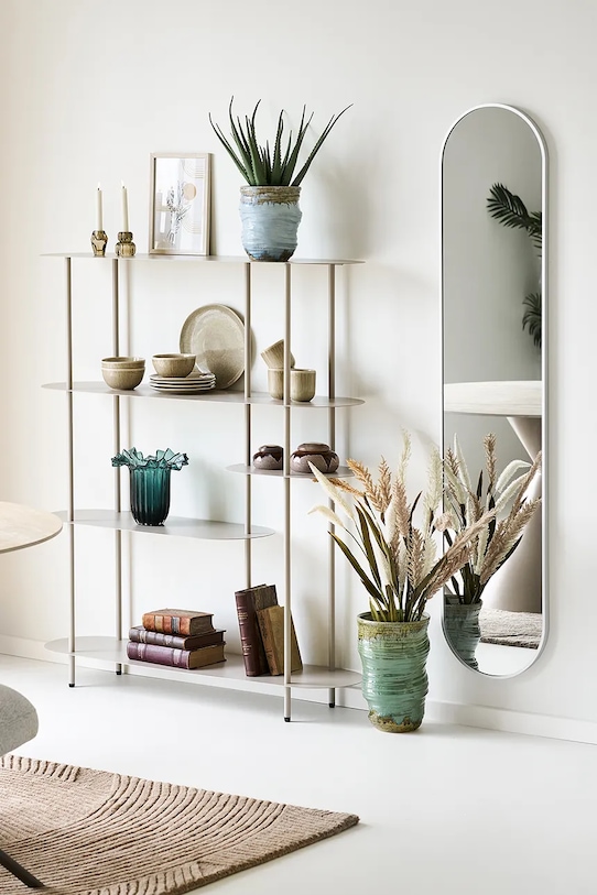 House Nordic wazon dekoracyjny z ceramiki szkliwionej 22 x 22 x 34,5 cm 4441008 turkusowy