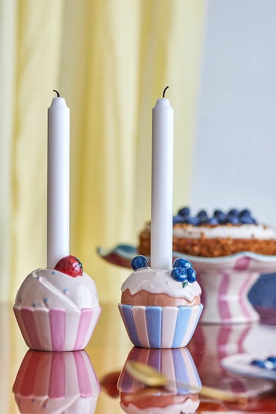 Гостиная и спальня Декоративный подсвечник Bloomingville Chip 9,5 cm 82072738 мультиколор