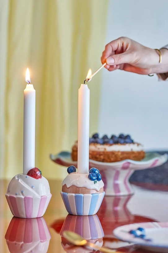 Декоративный подсвечник Bloomingville Chip 9,5 cm мультиколор 82072738