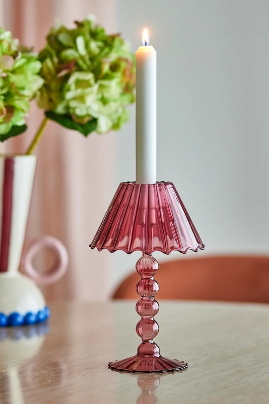 Bloomingville świecznik dekoracyjny Cisco 19,5 cm czerwony 82072751