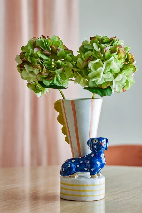 Obývací pokoj a ložnice Dekorativní váza Bloomingville Dachsy 21,5 cm 82063235 vícebarevná