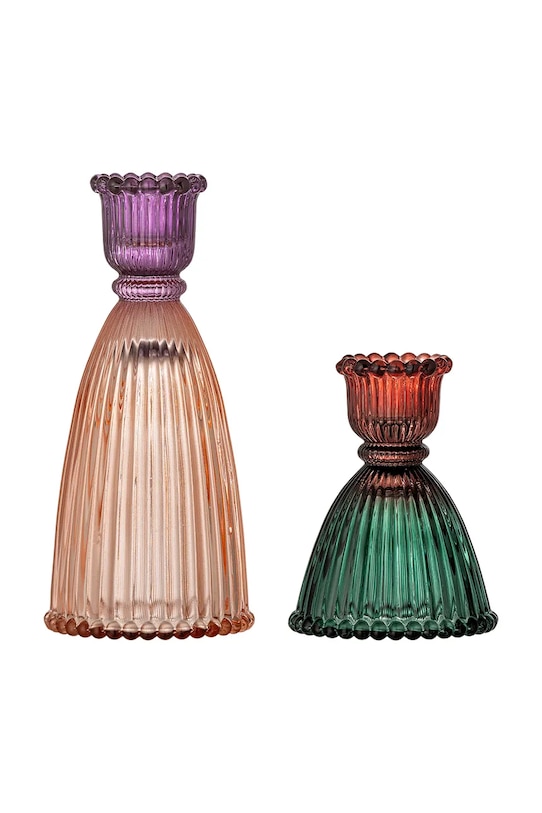 Bloomingville zestaw świeczników Shilo 9 /15 cm 2-pack multicolor 82072748