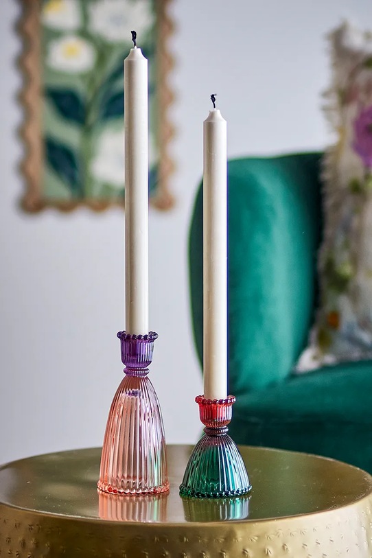 Bloomingville zestaw świeczników Shilo 9 /15 cm 2-pack 82072748 multicolor AA00