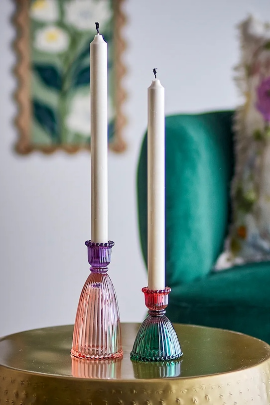 Bloomingville zestaw świeczników Shilo 9 /15 cm 2-pack 82072748 multicolor AA00