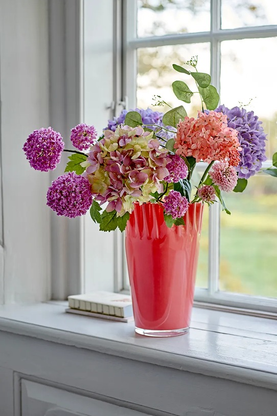 Σαλόνι και υπνοδωμάτιο Διακοσμητικό βάζο Bloomingville Janine 30 cm 82072741 πορτοκαλί