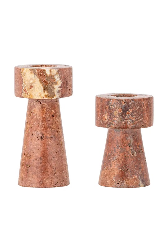 Bloomingville zestaw świeczników dekoracyjny czerwony 82068568