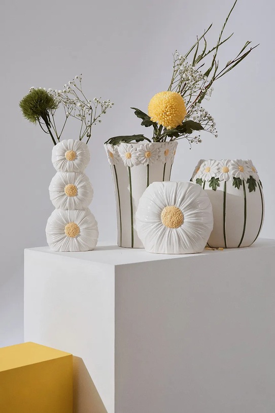 Bizzotto wazon dekoracyjny z ceramiki 10 x 5,80 x 21 cm 503546 multicolor AA00