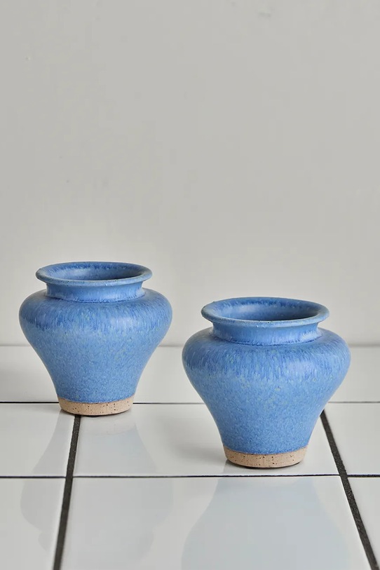 Διακοσμητικό βάζο House Doctor HDKolo 8,5 cm 2-pack 900001148 σκούρο μπλε AA00