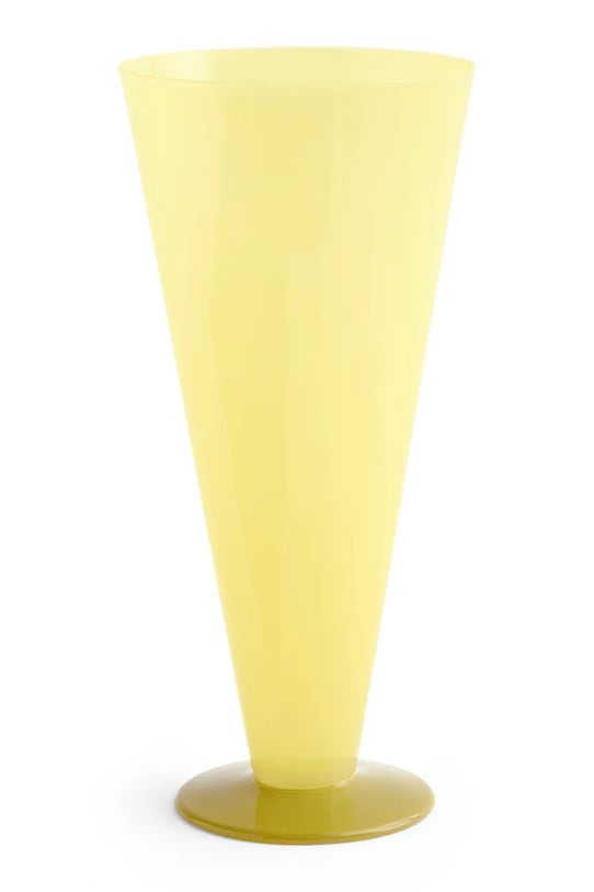 HAY vaza dekorativna iz barvanega stekla 26 x 12 x 12 cm rumena AF574.A603.AU91