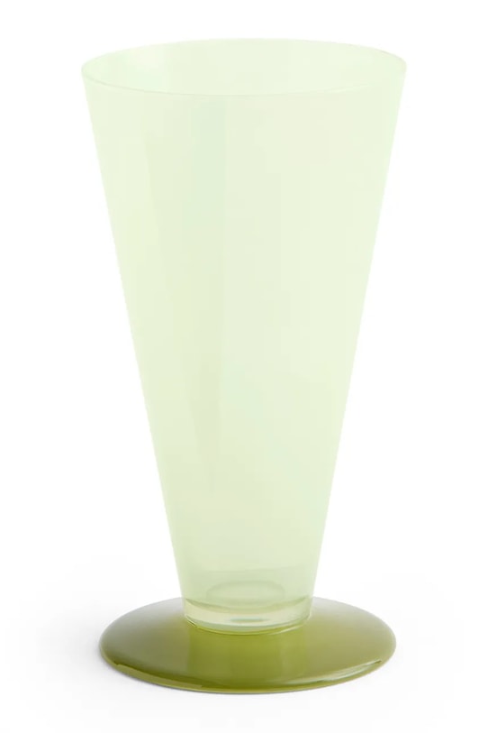 HAY wazon dekoracyjny ze szkła barwionego 18 x 9,6 x 9,6 cm zielony AF574.A601.AU65