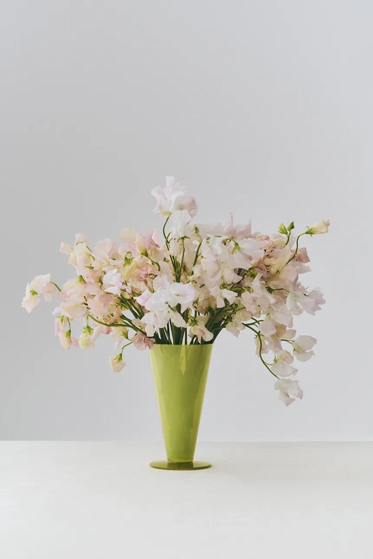 HAY wazon dekoracyjny ze szkła barwionego 18 x 9,6 x 9,6 cm AF574.A601.AU65 zielony AA00