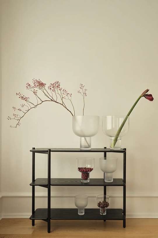 Salon i sypialnia Gejst wazon ze szkła 14,5 x 18 cm G10335 transparentny