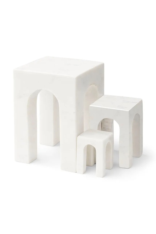 Gejst podpórki do książek dekoracyjne z marmuru 17 / 11 / 6,5 cm beżowy G10440