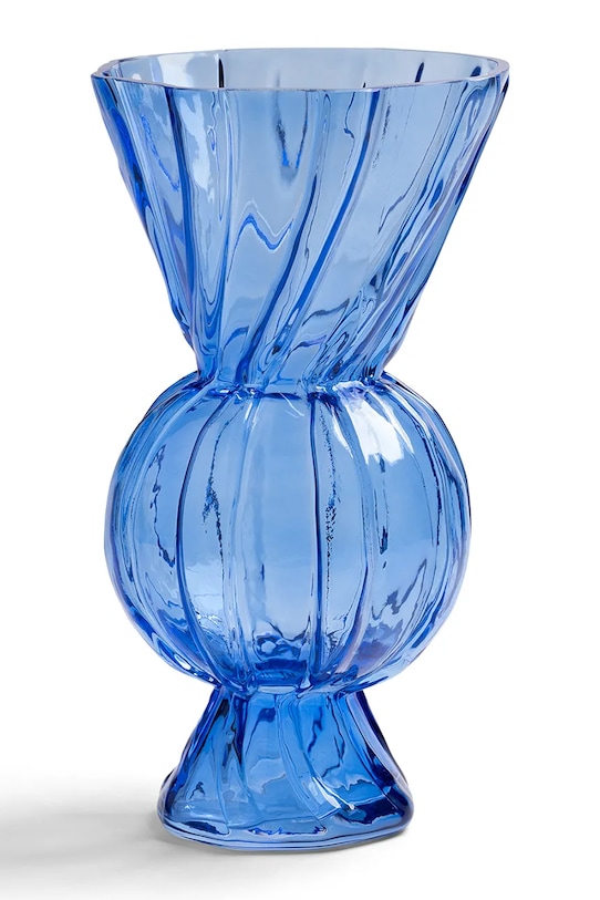 &K Amsterdam wazon dekoracyjny z kamionki 28,5 cm niebieski 3549.05