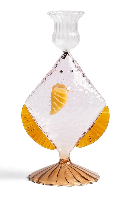 &k amsterdam świecznik dekoracyjny ze szkła barwionego multicolor 2186.08