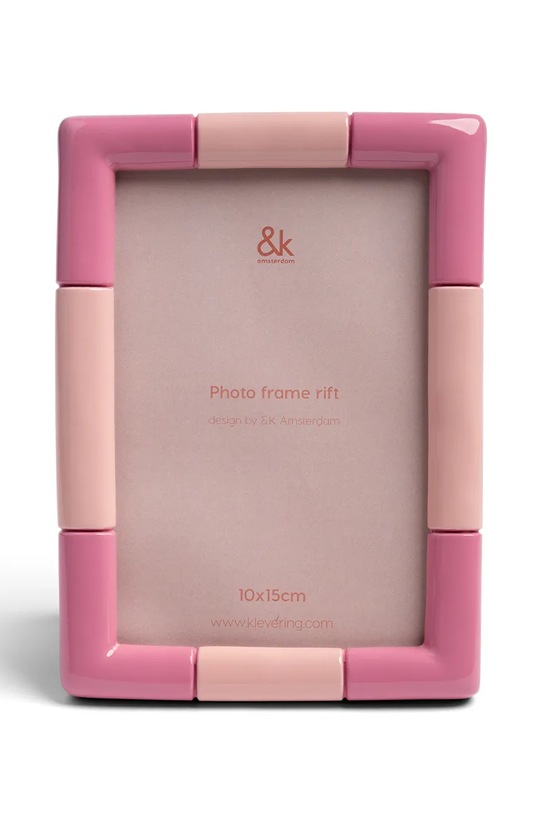 &k Amsterdam ramka stojąca z tworzywa sztucznego 18 x 13 cm różowy 1661.08