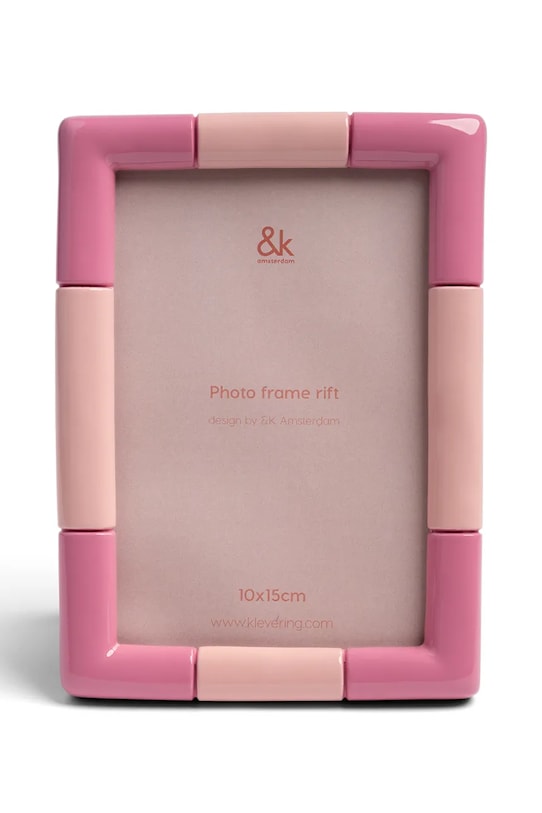 &k Amsterdam ramka stojąca z tworzywa sztucznego 18 x 13 cm różowy 1661.08