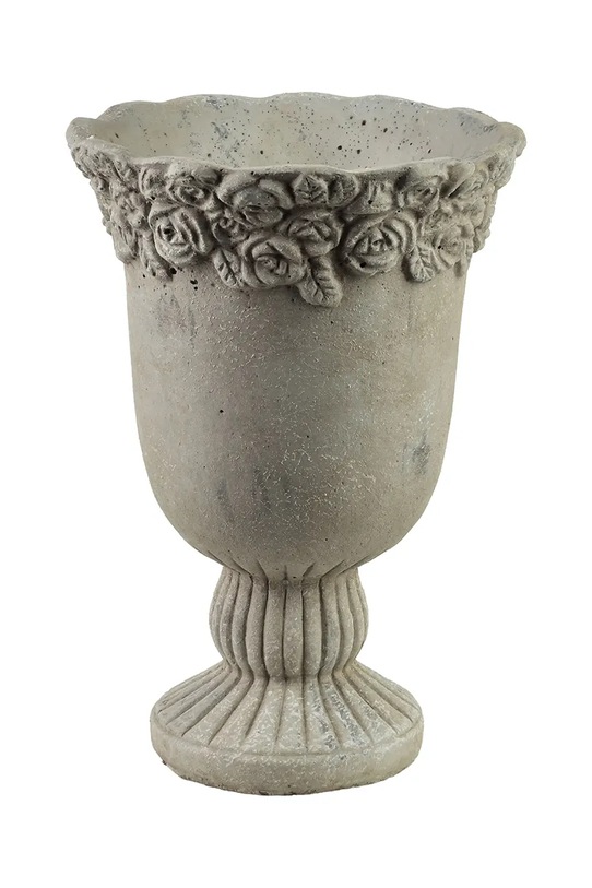 Inne wazon dekoracyjny 22 x 22 x 30 cm szary HTC2773