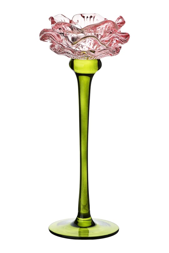 Inne świecznik dekoracyjny ze szkła barwionego 10 x 24,5 cm multicolor HTRL5026