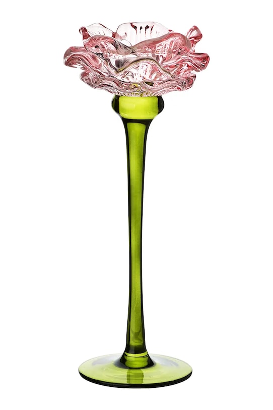 Inne świecznik dekoracyjny ze szkła barwionego 10 x 24,5 cm multicolor HTRL5026