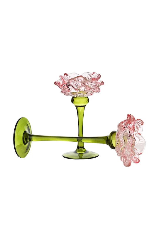 Inne świecznik dekoracyjny ze szkła barwionego 10 x 24,5 cm HTRL5026 multicolor AA00