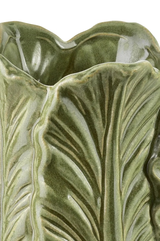 Inne wazon dekoracyjny z ceramiki szkliwionej 18 x 18 x 22 cm HTTS1011 zielony AA00