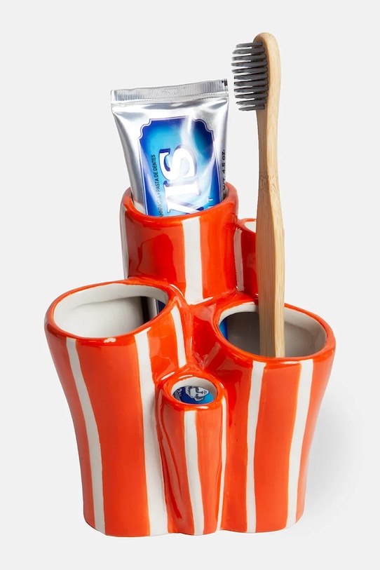 DOIY wazon dekoracyjny z ceramiki 10 x 9 x 13 cm pomarańczowy DYTBHODCO