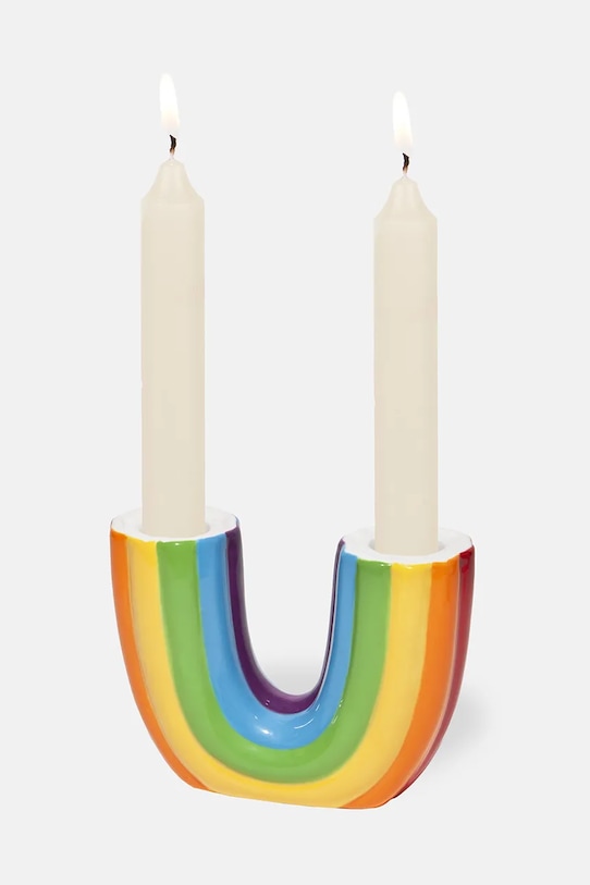 DOIY подсвечник декоративный из керамики 12,9 x 4,5 x 9,5 cm DYCAHRAIN мультиколор AA00