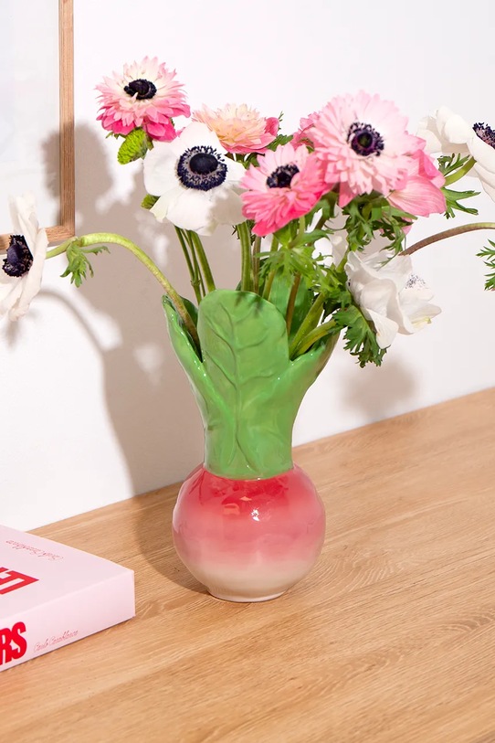 DOIY wazon dekoracyjny z ceramiki 11,6 x 11,6 x 22 cm DYVASLRDSH multicolor