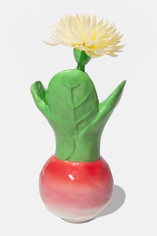 DOIY wazon dekoracyjny z ceramiki 11,6 x 11,6 x 22 cm DYVASLRDSH multicolor AA00