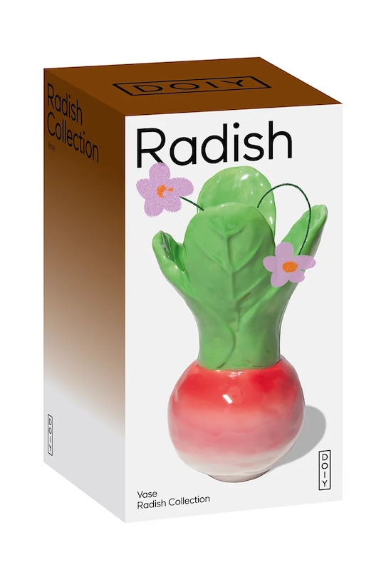 DOIY wazon dekoracyjny z ceramiki 11,6 x 11,6 x 22 cm DYVASLRDSH