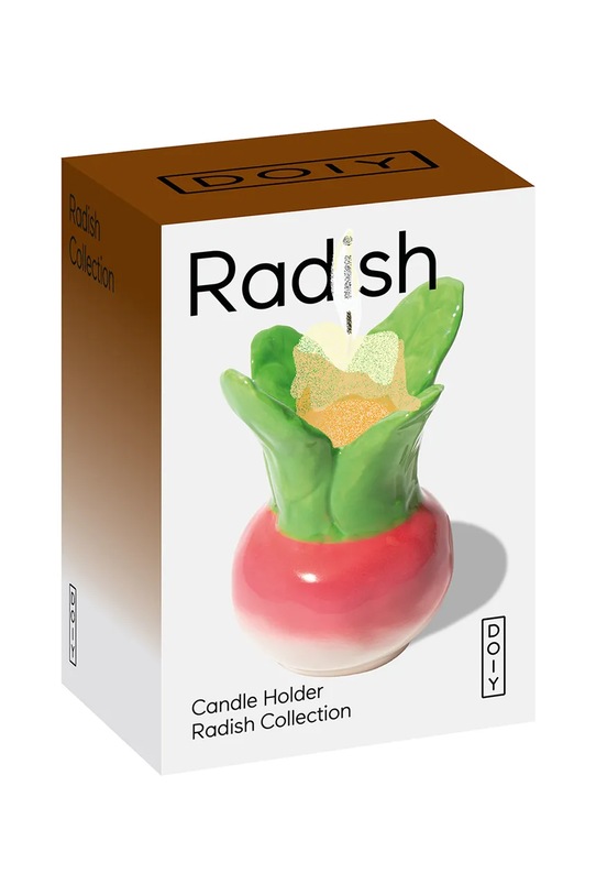 DOIY świecznik dekoracyjny z ceramiki 6,7 x 6,7 x 8,7 cm DYCAHMRDSH