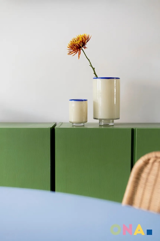 ONA wazon dekoracyjny ze szkła barwionego 15 x 26 cm 262288 beżowy