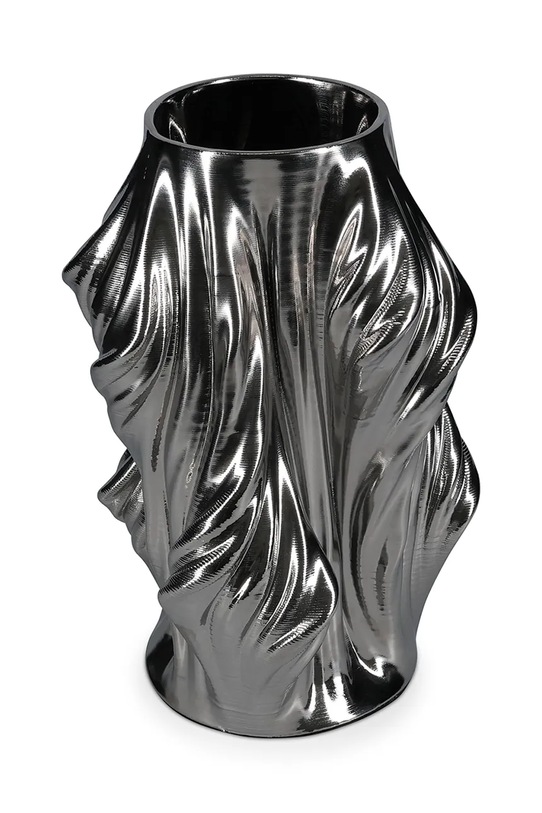 S|P Collection wazon dekoracyjny z kamionki 20 x 20 x 28,5 cm 820312 srebrny AA00