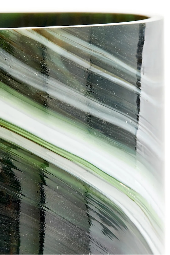 Salon i sypialnia Pols Potten wazon dekoracyjny ze szkła barwionego 18,5 x 30 cm 140.205.490 zielony