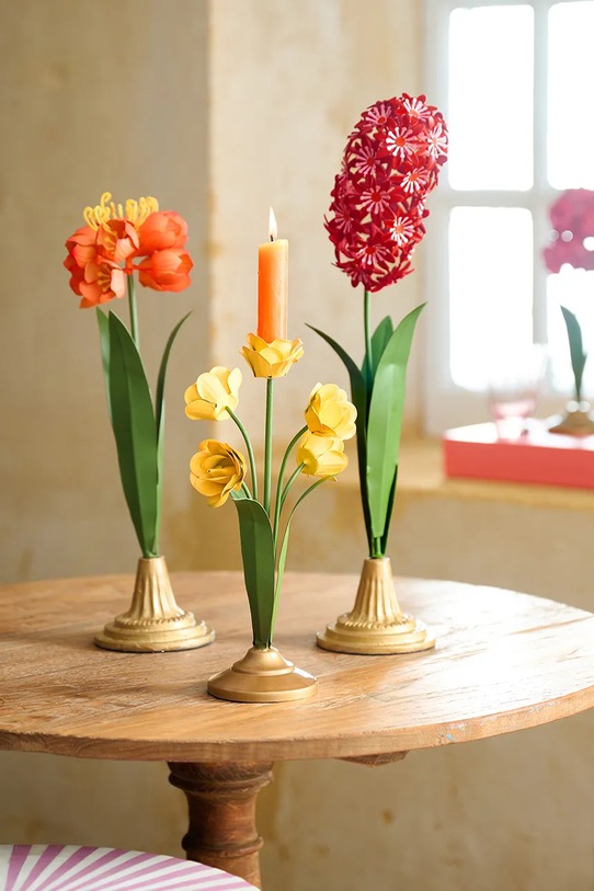 Pip Studio świecznik dekoracyjny 15 x 13 x 27,5 cm multicolor 51092166