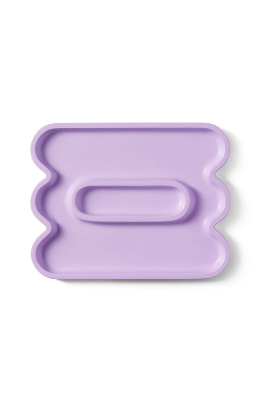 Octaevo taca dekoracyjna z kamionki 15 x 20 cm fioletowy OCATEL.21