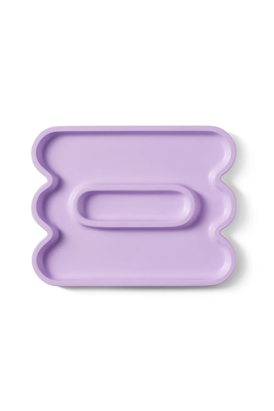 Octaevo taca dekoracyjna z kamionki 15 x 20 cm fioletowy OCATEL.21