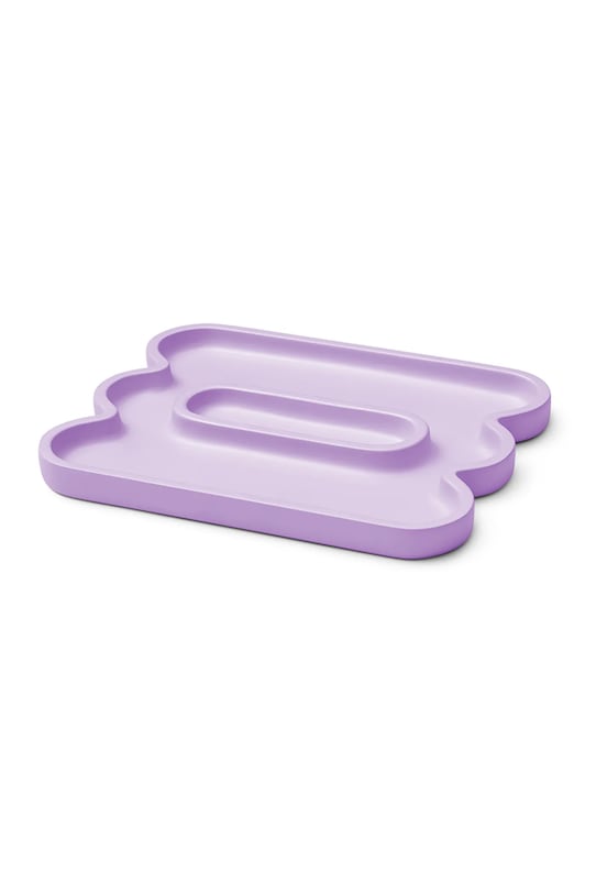 Octaevo taca dekoracyjna z kamionki 15 x 20 cm OCATEL.21 fioletowy AA00