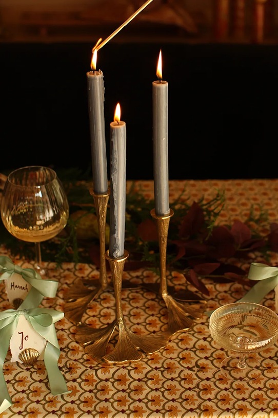 Doing Goods świecznik dekoracyjny mosiężny 24 x 24 x 21,5 cm 1.20.30.040.926.5