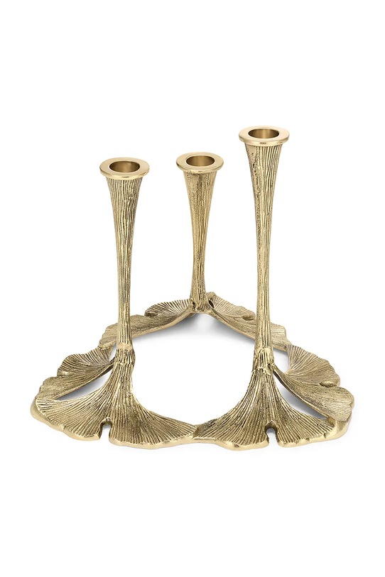 Doing Goods świecznik dekoracyjny mosiężny 24 x 24 x 21,5 cm 1.20.30.040.926.5 żółty AA00