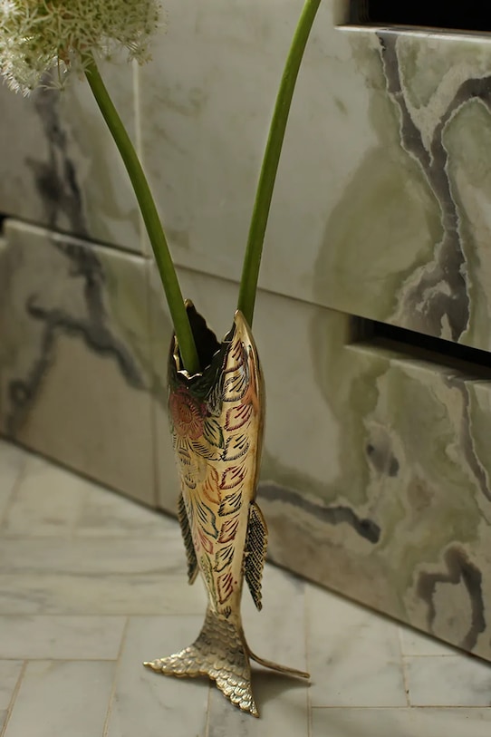 Doing Goods wazon dekoracyjny mosiężny 28 x 11,2 x 5,3 cm 1.20.25.004.926.5