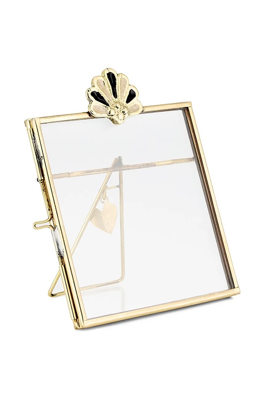 Doing Goods ramka dekoracyjna mosiężna 12,5 x 11 x 0,8 cm żółty 1.20.12.085.923.4