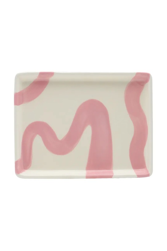 Qué Rico taca dekoracyjna z dolomitu 17 x 13 x 2 cm różowy 148.01532