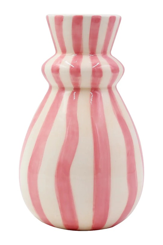 Qué Rico wazon dekoracyjny z dolomitu 9,5 x 9,5 x 15 cm różowy 148.00895